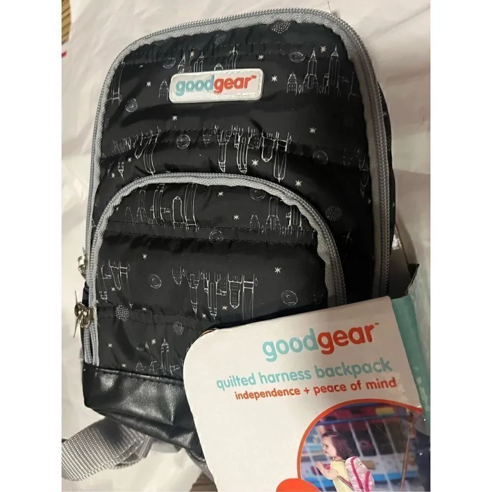 GoodGear Quilted Backpack with Safety Harness toddler